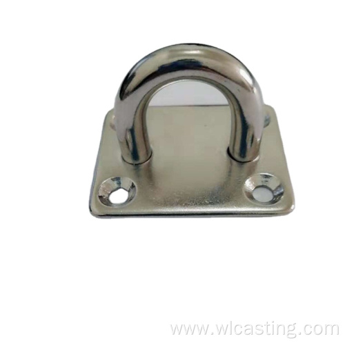 Marine Duty Stainless Steel Square Pad Eye Plate Sail